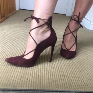 Like New Burgundy Aldo Heels